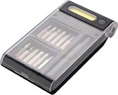 gereedschapsset met licht ABS zwart 12-delig