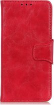 Shop4 - Xiaomi Redmi Note 9T Hoesje - Wallet Case Cabello Rood