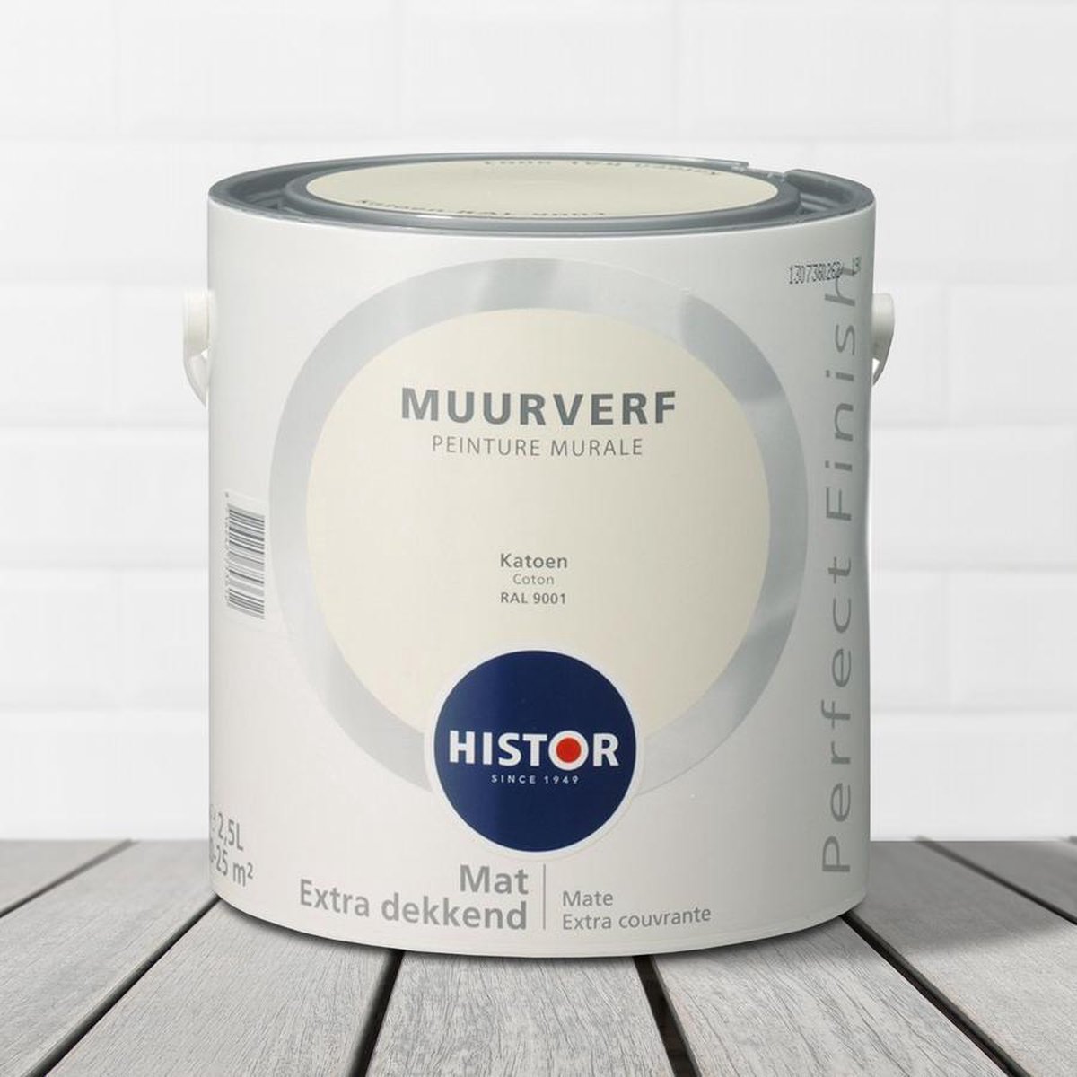 Histor Perfect Finish Muurverf Mat - 5 Liter (Ral 9001) | bol.com