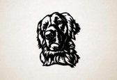 Wanddecoratie - Hond - Golden Retriever 7 - S - 57x45cm - Zwart - muurdecoratie - Line Art
