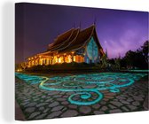 Beau Temple Phu Fier à Sirindhorn District Ubon Ratchathani Province Thaïlande toile 2cm 90x60 cm - Tirage photo sur toile (Décoration murale salon / chambre)