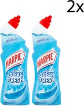 Harpic Active Fresh Toiletreiniger Gel Ocean Fresh - 750ml x2