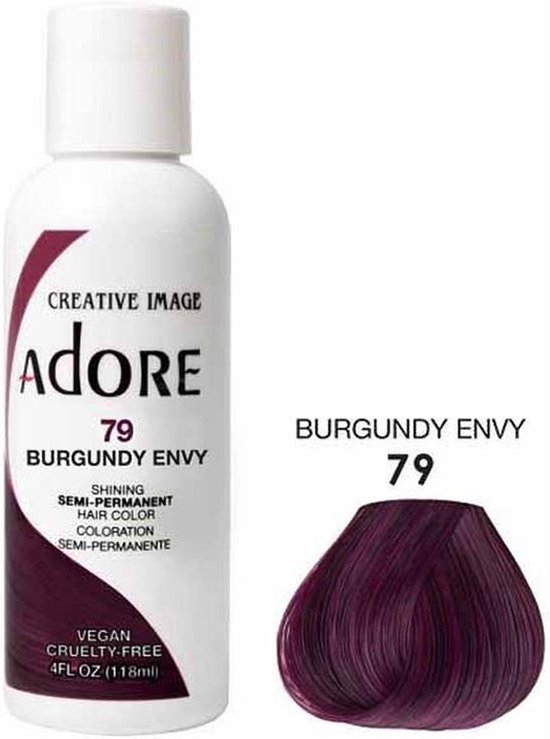 Adore Shining Semi Permanent Hair Color Burgundy Envy-79 haarverf | bol