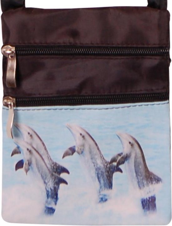 Schoudertasje dolfijnen