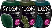 Dylon Textielverf - Forest Green, Olive Green & Emerald Green Pakket