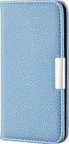 Samsung Galaxy S20FE Hoesje - Mobigear - Classic Serie - Kunstlederen Bookcase - Blauw - Hoesje Geschikt Voor Samsung Galaxy S20FE