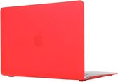 Macbook 12 inch case van By Qubix - Rood - Macbook hoes Alleen geschikt voor Macbook 12 inch (model nummer: A1534, zie onderzijde laptop) - Eenvoudig te bevestigen macbook cover!