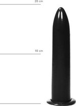 Bundle - All Black - Dildo 20 cm - Zwart met glijmiddel