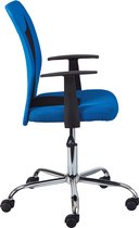 Bureaustoel Donny ergonomische rugleuning - blauw