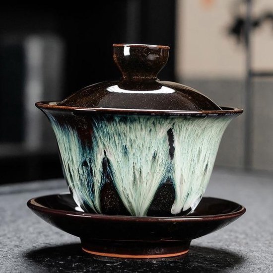 Gaiwan – bol à thé en céramique, ensemble avec cou... – Grandado