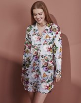 ESSENZA Lindy Fleur Nachthemd Lange Mouw Grijs - XL