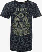 TwoDay jongens T-shirt met tijgerkop - Grijs - Maat 170/176
