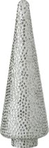 J-Line Kesrtboom Mozaiek - glas - wit/zilver