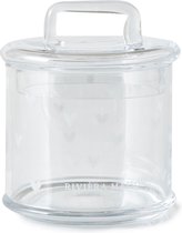 Riviera Maison Voorraadpotten Glas Met Deksel - Lovely Heart Storage Jar - Transparant - 1 Stuks