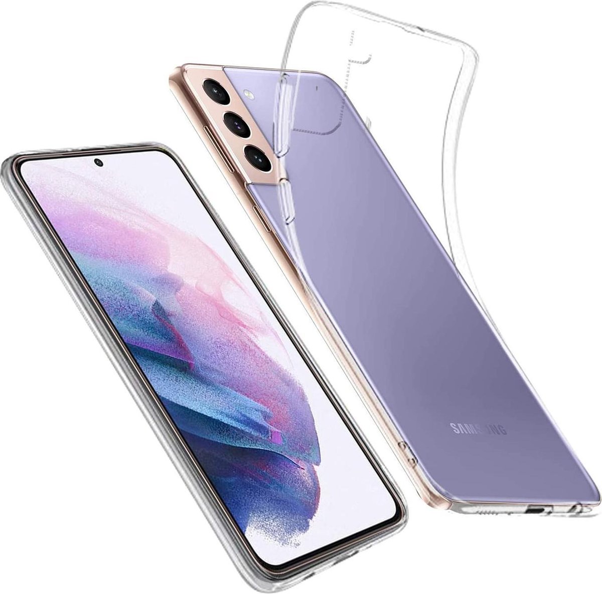 Flexibele achterkant Silicone hoesje transparant Geschikt voor: Samsung Galaxy S21 Plus