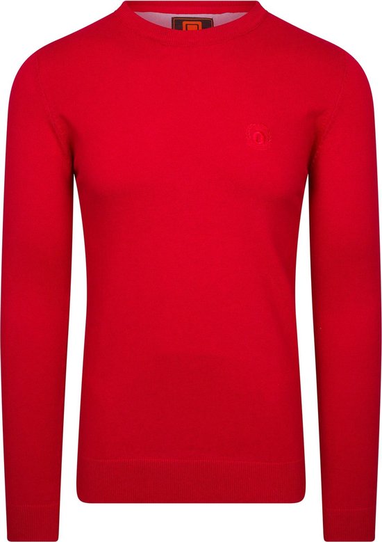 Ombre - heren sweater rood - ronde hals - monta | bol