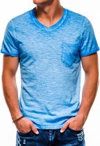 Heren - T-shirt - S1053 - Blauw