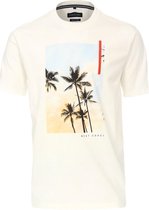 Casa Moda T-shirt Wit Biologisch Katoen Ronde Hals Comfort - XL