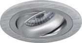 Spot Armatuur GU10 - Primux Alpin Pro - Inbouw Rond - Mat Zilver - Aluminium - Kantelbaar - Ø92mm