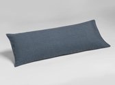 Yumeko kussensloop gewassen linnen earth blauw 40x80  - Biologisch & ecologisch