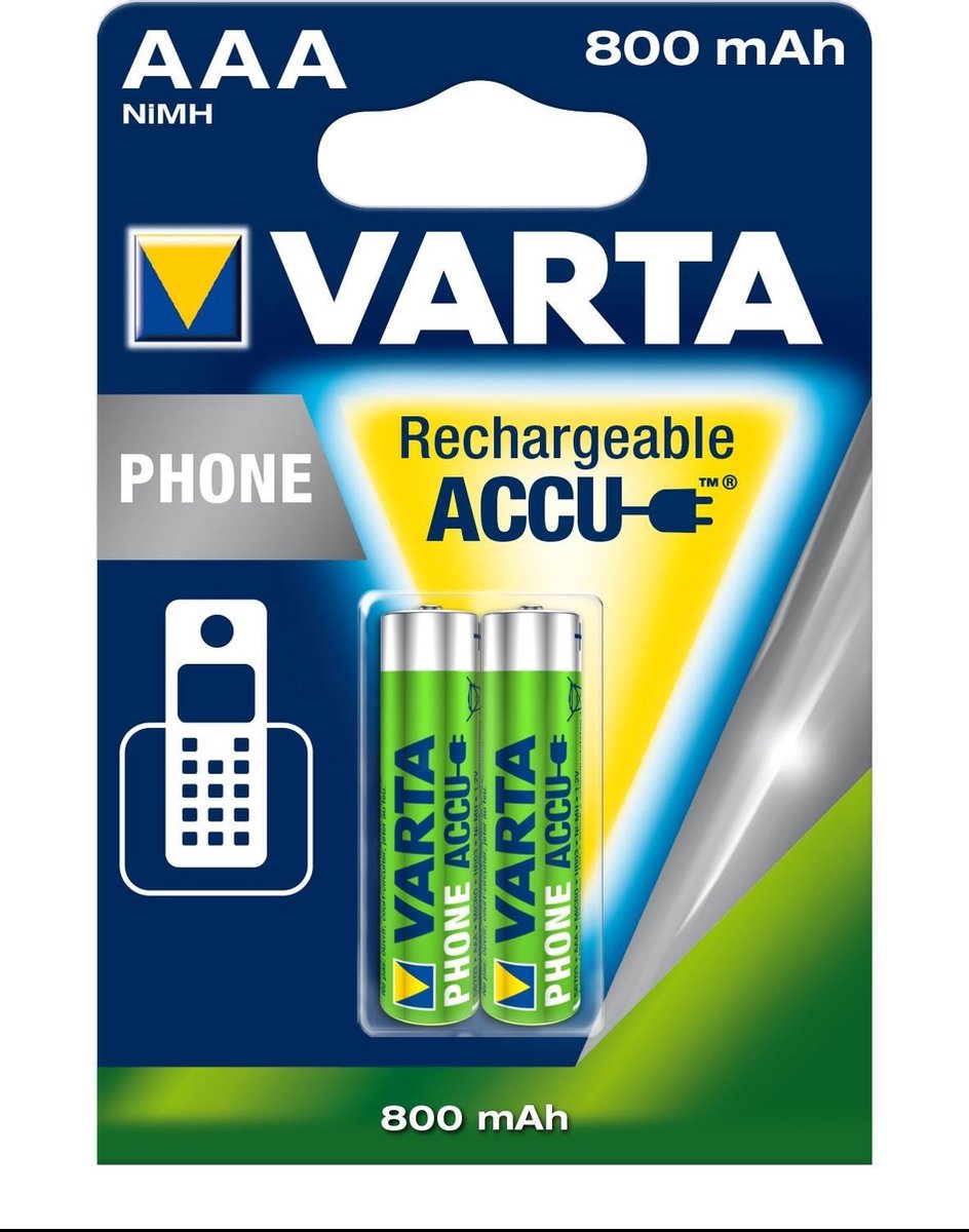 Varta AAA Batterijen - 800mAh 2 | bol.com