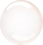 Anagram Folieballon Clearz Petite Crystal 30 Cm Transparant Oranje