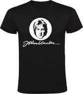 John Lennon Heren t-shirt | The Beatles | Liverpool | popmuziek | come together |  Zwart