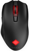 HP OMEN Vector - Draadloze gaming muis met verlichting - Oplaadbaar - Zwart/rood