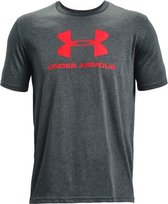 Under Armour Sportstyle Logo Tee 1329590-013, Mannen, Grijs, T-shirt, maat: XL EU