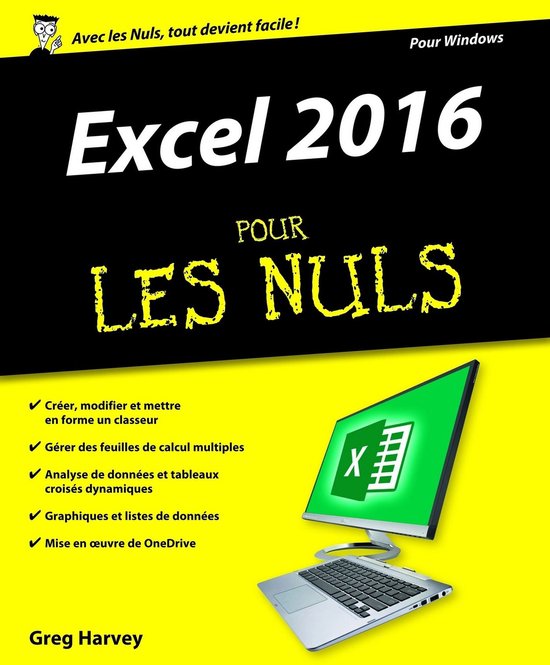 Excel 2016 Pour les Nuls - cover