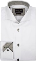 Cavallaro Napoli - Heren Overhemd - Colombo Overhemd - Wit - Maat 43