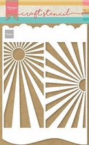 Marianne Design Craft Stencil - Slimline Sunburst