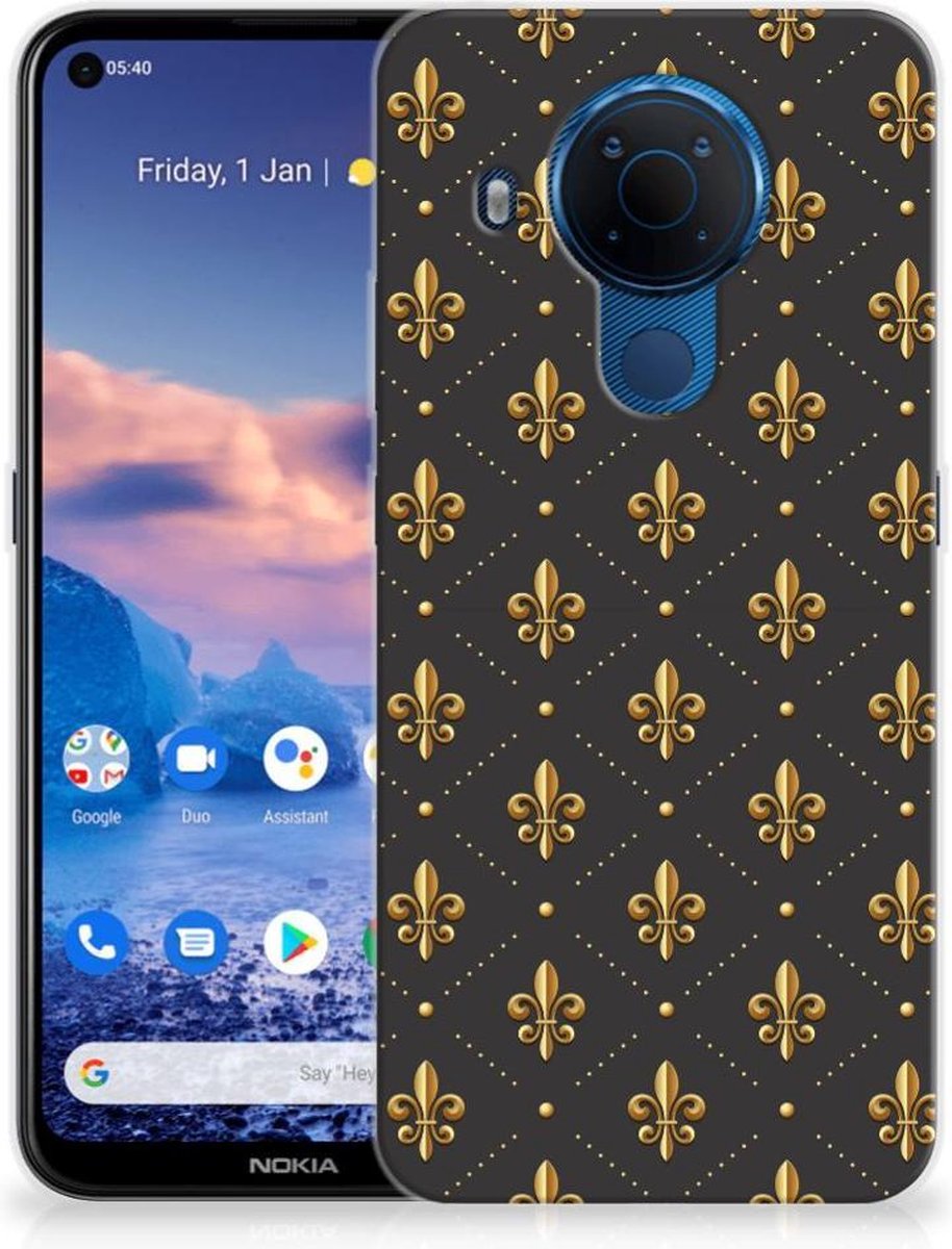 Nokia 5.4 TPU bumper Franse Lelie