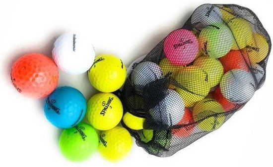 beoefenaar dek leg uit Spalding Rainbow Gekleurde Golfballen - 24 Stuks | bol.com