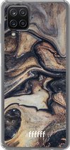 6F hoesje - geschikt voor Samsung Galaxy A12 - Transparant TPU Case - Wood Marble #ffffff