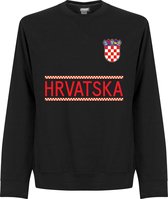 Kroatië Team Sweater 2021-2022 - Zwart - XL