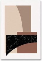 Abstract Marble Poster 1 - 50x70cm Canvas - Multi-color