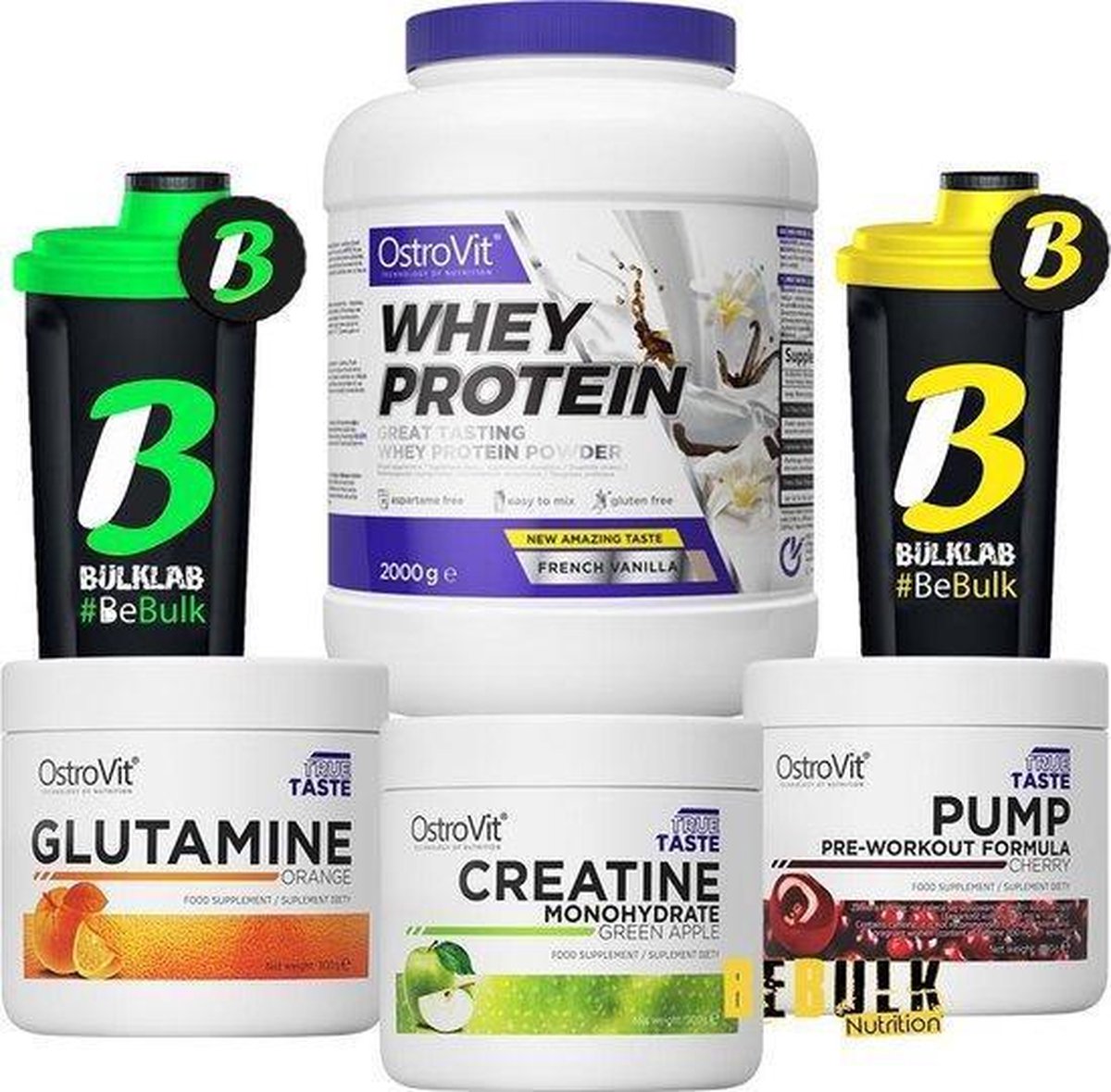 MEGADEAL 3 Pack Whey Protein 2000g + Creatine 300g + Pre
