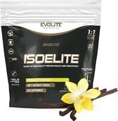 Protein Poeder - IsoElite Whey Isolaat 500g Evolite Nutrition - Vanille - 84g Protein   + BeBulk Shaker 700ml