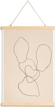 JUNIQE - Posterhanger Cactus -60x90 /Bruin & Ivoor