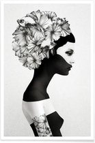JUNIQE - Poster Marianna -13x18 /Wit & Zwart