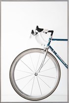 JUNIQE - Poster met kunststof lijst Ride my Bike -30x45 /Grijs & Wit
