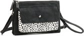 Zwart wit Chicago schoudertasje en clutch
