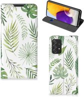 Smartphone Hoesje Geschikt voor Samsung Galaxy A72 (5G/4G) Wallet Book Case Bladeren