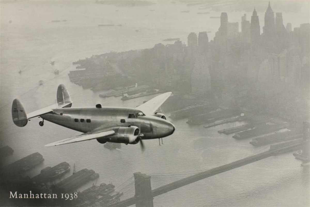 Catch Projecten Poster - Manhattan, 1938 - Bettmann Archive - Zwart/Wit - Fotografie - Jaren 80