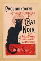 JUNIQE - Poster in houten lijst Théophile Alexandre Steinlen - Le Chat