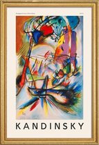 JUNIQE - Poster in houten lijst Kandinsky - Komposition Zwecklos