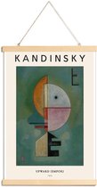 JUNIQE - Posterhanger Kandinsky - Upward -40x60 /Groen & Ivoor