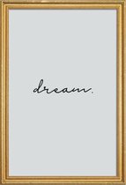 JUNIQE - Poster met houten lijst Dream -20x30 /Roze