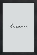 JUNIQE - Poster in houten lijst Dream -60x90 /Roze